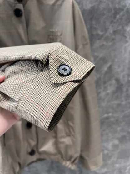 Replica Miu Miu Technical check blouson jacket 2025 #6028 - Image 10