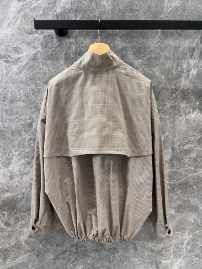Replica Miu Miu Technical check blouson jacket 2025 #6028 - Image 4