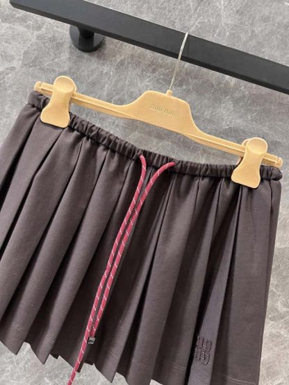Replica Miu Miu Pleated Batavia skirt 2025 #6027 - Image 9