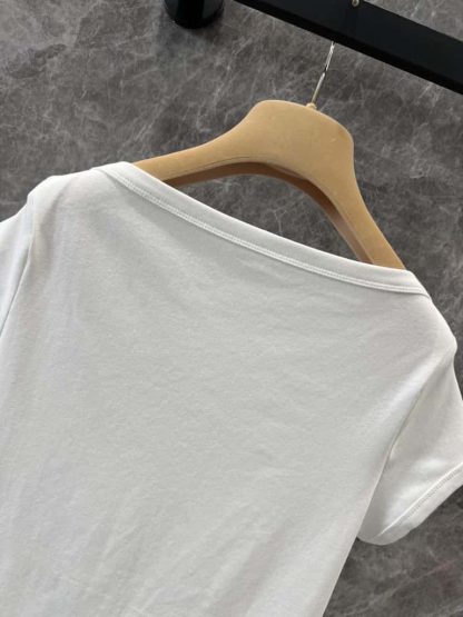 Replica Petit Bateau X Miu Miu stretch jersey slim T-shirt 2025 #6023 - Image 5