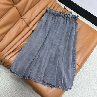 Replica Miu Miu chambray pleated skirt 2025 #6033 - Image 3