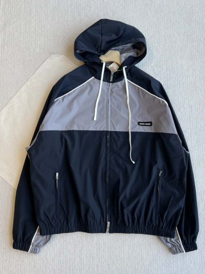 Replica Miu Miu Technical silk zipper blouson jacket 2025 #6010 - Image 2