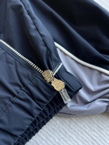 Replica Miu Miu Technical silk zipper blouson jacket 2025 #6010 - Image 9