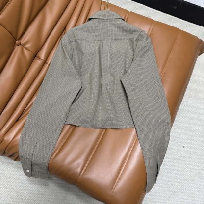 Replica Miu Miu Technical check shirt 2025 #6015 - Image 13
