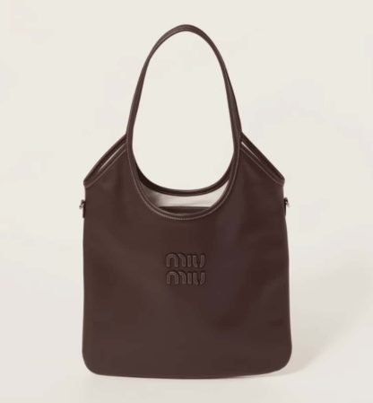 Replica Miu Miu IVY leather bag Briarwood #6079