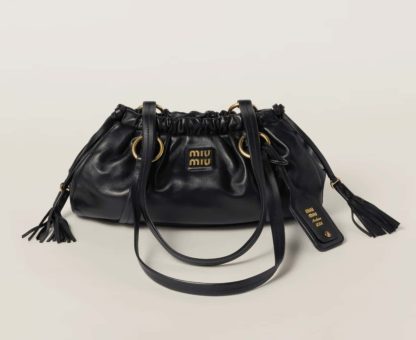 Replica Miu Miu Joie nappa leather bag black #6102