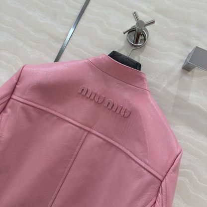 Replica Miu Miu Pink Naplak jacket 2025 #6076 - Image 5