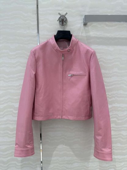 Replica Miu Miu Pink Naplak jacket 2025 #6076 - Image 2