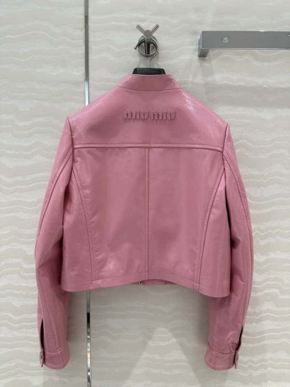 Replica Miu Miu Pink Naplak jacket 2025 #6076 - Image 3