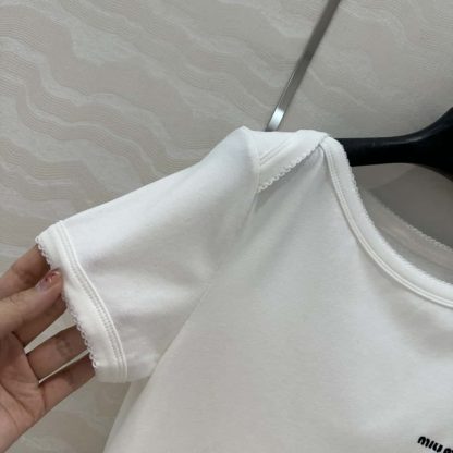 Replica Petit Bateau X Miu Miu stretch jersey bodysuit 2025 #6047 - Image 3