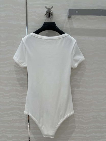 Replica Petit Bateau X Miu Miu stretch jersey bodysuit 2025 #6047 - Image 4