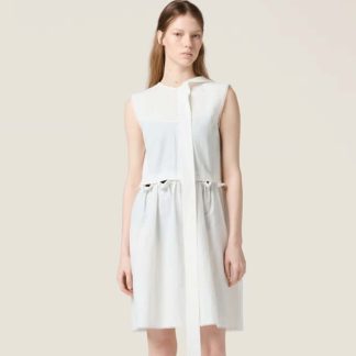 Replica Miu Miu Slubbed poplin dress 2025 #6109