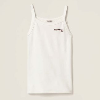 Replica Miu Miu Petit Bateau X Miu Miu stretch jersey top 2025 #6111