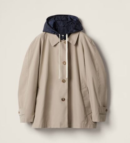 Replica Miu Miu Panama cotton and technical pongé blouson jacket 2025 #6112