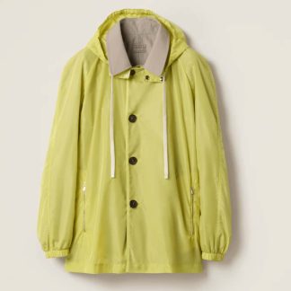 Replica Miu Miu Panama cotton and technical pongé blouson jacket 2025 #6113