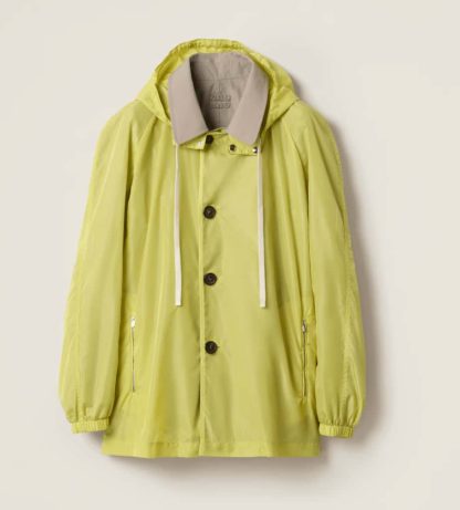 Replica Miu Miu Panama cotton and technical pongé blouson jacket 2025 #6113