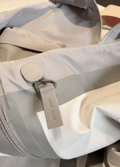 Replica Miu Miu Tec canvas blouson Steel Gray 2025 #6044 - Image 18