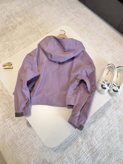 Replica Miu Miu Tec canvas blouson Lilac 2025 #6043 - Image 11
