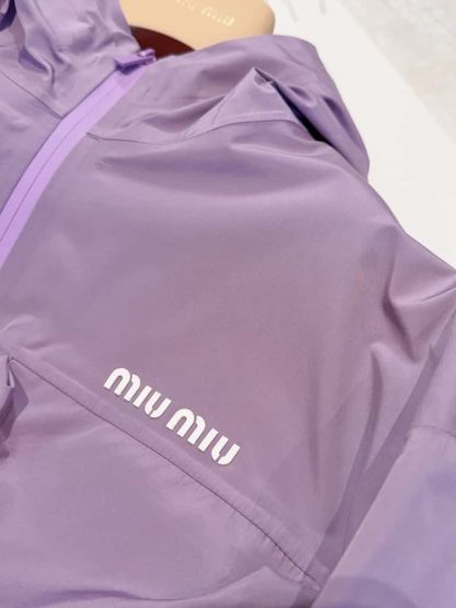Replica Miu Miu Tec canvas blouson Lilac 2025 #6043 - Image 13