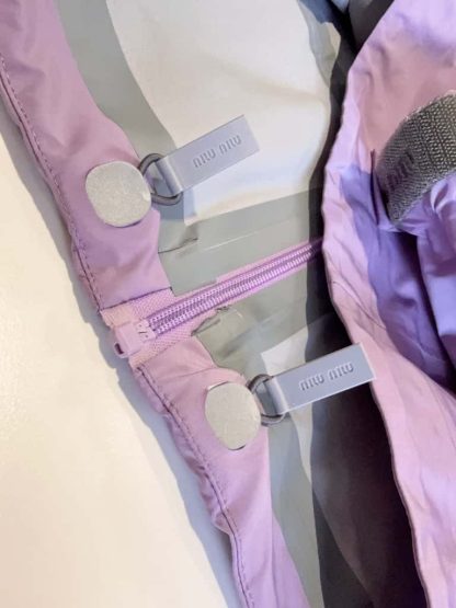 Replica Miu Miu Tec canvas blouson Lilac 2025 #6043 - Image 19