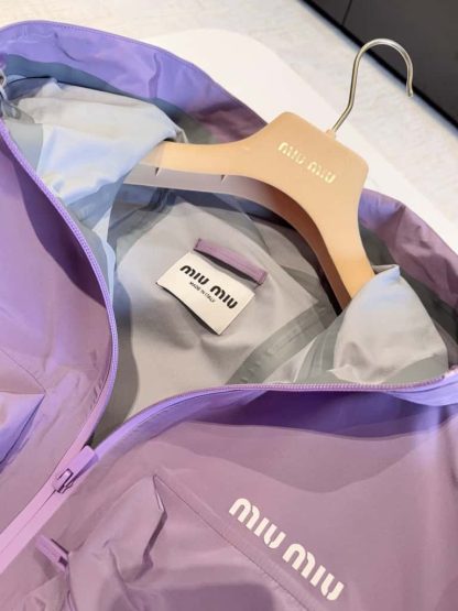 Replica Miu Miu Tec canvas blouson Lilac 2025 #6043 - Image 10