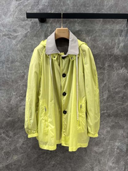 Replica Miu Miu Panama cotton and technical pongé blouson jacket 2025 #6113 - Image 2