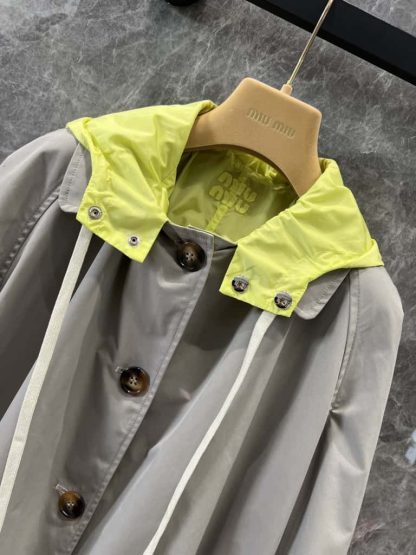 Replica Miu Miu Panama cotton and technical pongé blouson jacket 2025 #6113 - Image 9