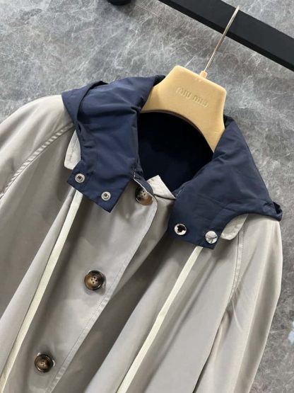 Replica Miu Miu Panama cotton and technical pongé blouson jacket 2025 #6112 - Image 2