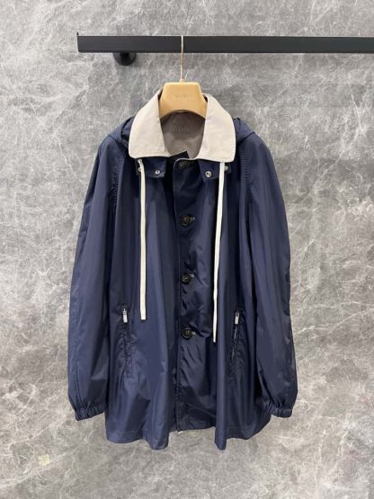 Replica Miu Miu Panama cotton and technical pongé blouson jacket 2025 #6112 - Image 7