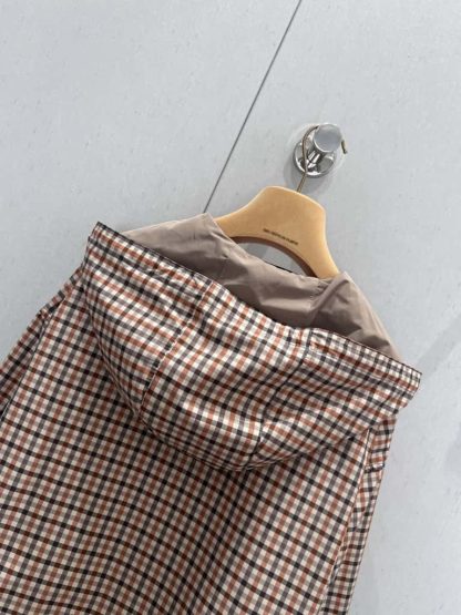 Replica Miu Miu Vichy check technical fabric blouson jacket 2025 #6038 - Image 4