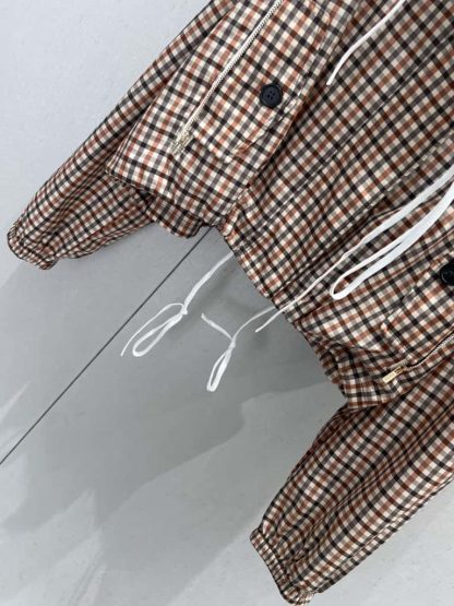 Replica Miu Miu Vichy check technical fabric blouson jacket 2025 #6038 - Image 5