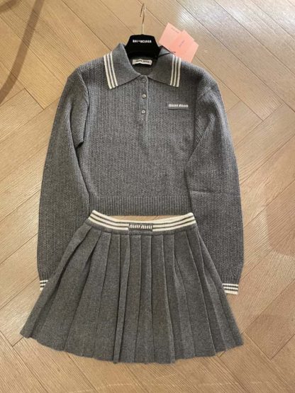 Replica Miu Miu Wool and cashmere polo sweater 2025 #6073 - Image 5