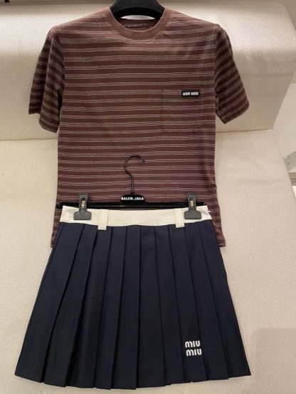 Replica Miu Miu Jersey T-shirt 2025 #6075 - Image 10