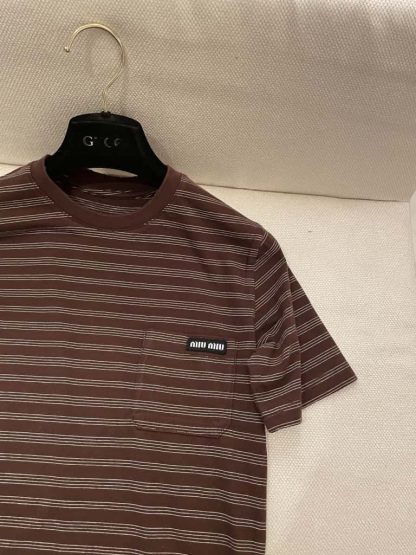 Replica Miu Miu Jersey T-shirt 2025 #6075 - Image 7