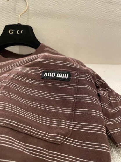 Replica Miu Miu Jersey T-shirt 2025 #6075 - Image 4