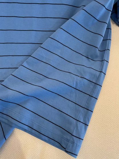 Replica Miu Miu Striped jersey T-shirt light blue 2025 #6110 - Image 4