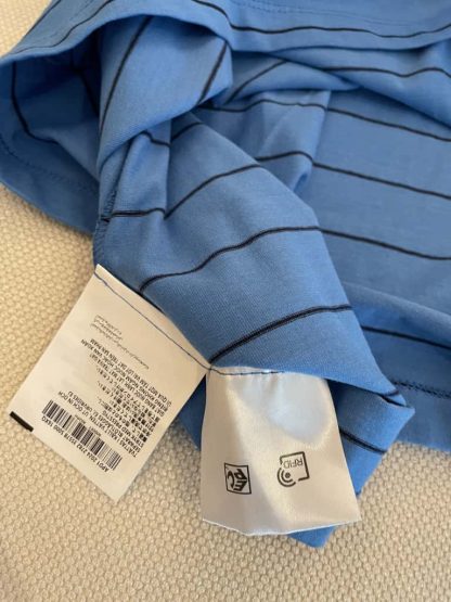 Replica Miu Miu Striped jersey T-shirt light blue 2025 #6110 - Image 5