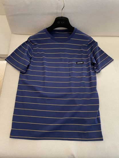 Replica Miu Miu Jersey T-shirt ink blue 2025 #6107 - Image 6