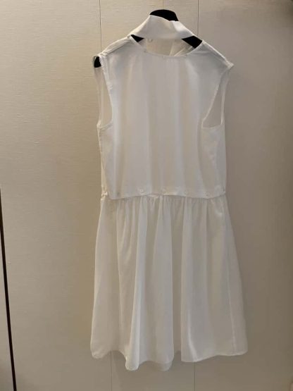Replica Miu Miu Slubbed poplin dress 2025 #6109 - Image 3