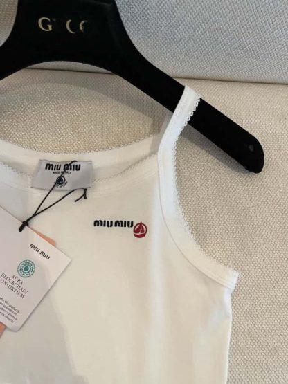 Replica Petit Bateau X Miu Miu stretch jersey top 2025 #6111 - Image 4