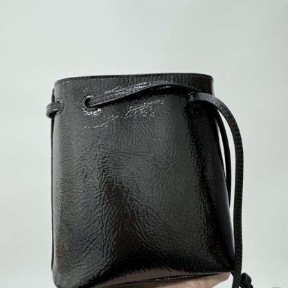 Replica Miu Miu Naplak patent leather pouch black #6104 - Image 4