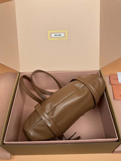 Replica Miu Miu Joie nappa leather bag briarwood #6103 - Image 6
