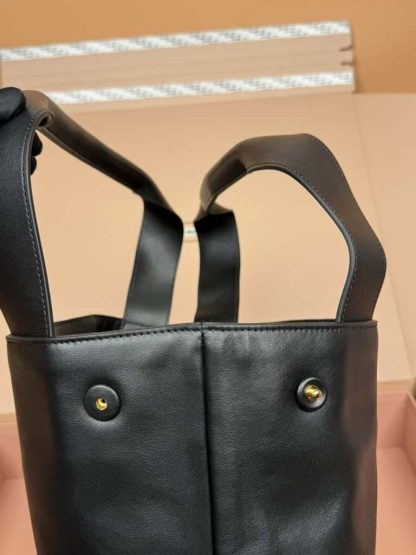 Replica Miu Miu Leather hobo bag black #6105 - Image 10