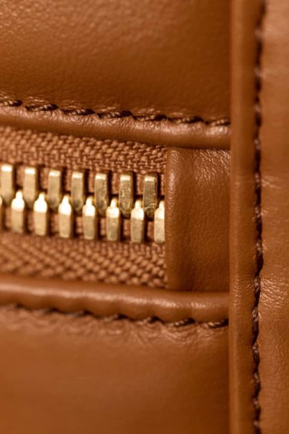 Replica Miu Miu Arcadie leather bag Cognac Large VIP Quality - Image 16