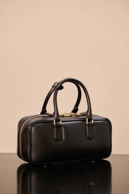 Replica Miu Miu Arcadie leather bag Black Large VIP Quality - Image 13