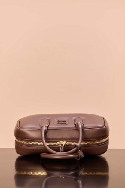 Replica Miu Miu Arcadie leather bag Briarwood Large VIP Quality - Image 15