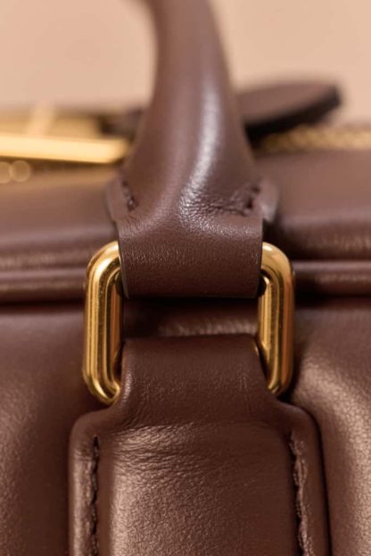 Replica Miu Miu Arcadie leather bag Briarwood Large VIP Quality - Image 3